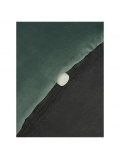 Westwing Collection Pouf rond en velours vert clair Daisy, Ø 54 x haut. 38 cm -Entrée & couloir Soldes Pouf rond en velours vert clair Daisy 5