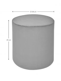 Westwing Collection Pouf rond velours Daisy, Ø 38 x haut. 45 cm 8 Westwing Collection Pouf rond velours Daisy, Ø 38 x haut. 45 cm -Entrée & couloir Soldes Pouf rond velours Daisy 8