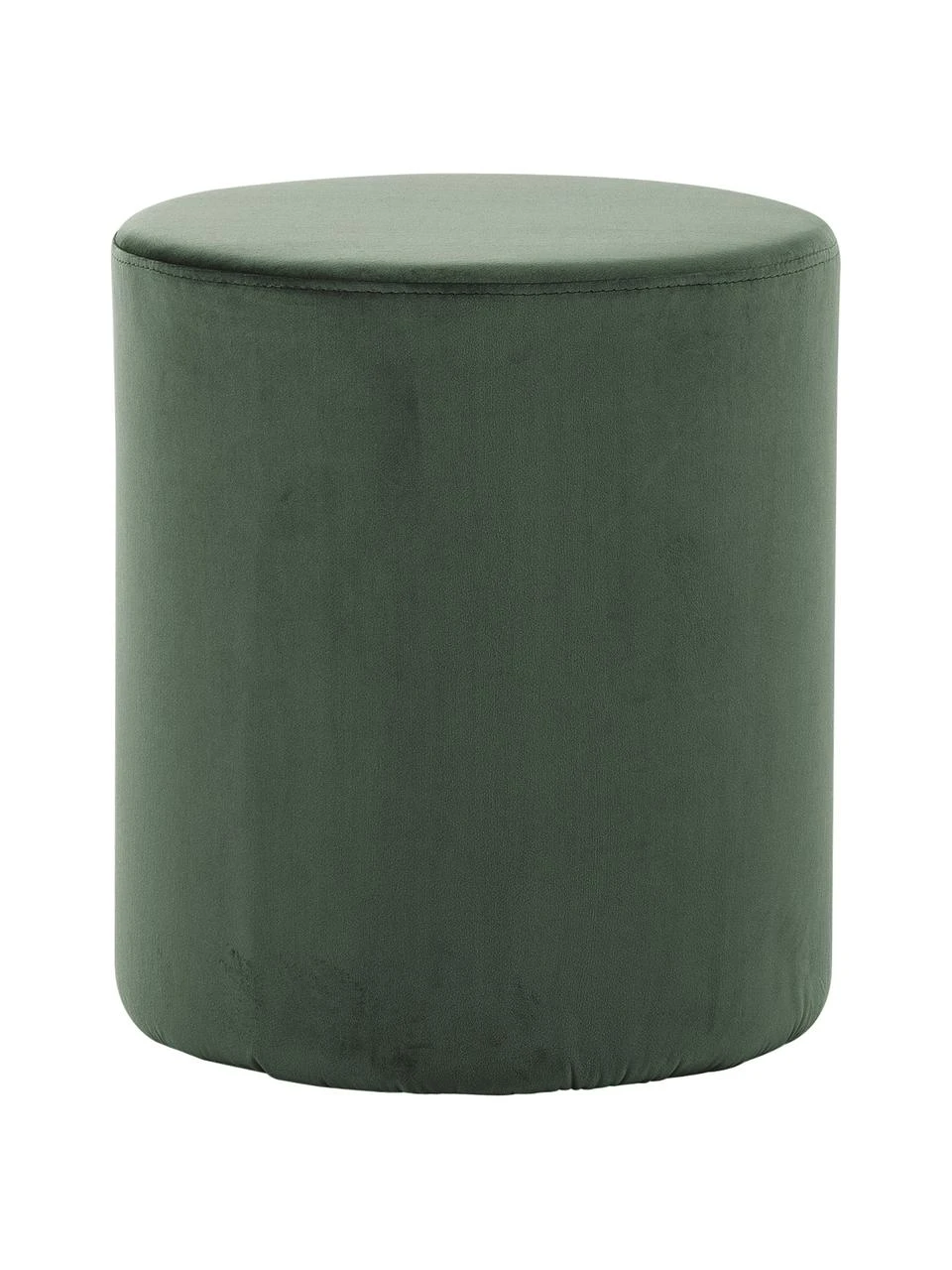Westwing Collection Pouf rond velours vert Daisy, Ø 38 x haut. 45 cm 1 Westwing Collection Pouf rond velours vert Daisy, Ø 38 x haut. 45 cm