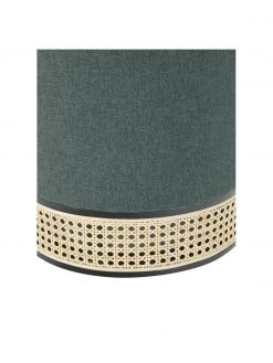Westwing Collection Pouf rond vert Mara, Ø 37 x haut. 39 cm -Entrée & couloir Soldes Pouf rond vert Mara 5