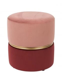 Pouf velours Bubbly, Ø 35 x haut. 39 cm