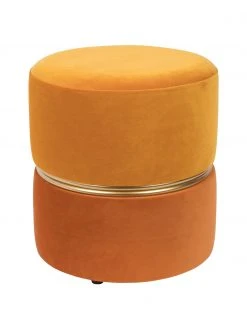 Pouf velours Bubbly, Ø 35 x haut. 39 cm