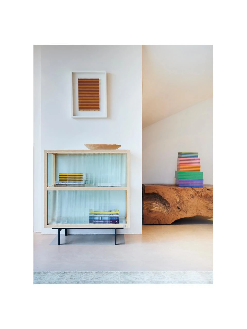 HKliving Rangement avec portes coulissantes Oli, larg. 80 x haut. 89 cm 2 HKliving Rangement avec portes coulissantes Oli, larg. 80 x haut. 89 cm – Image 2