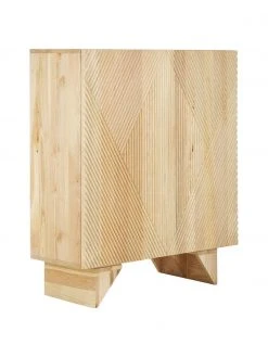 Westwing Collection Rangement bois massif Louis, larg. 100 x haut. 120 cm