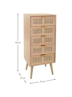 Rangement rustique Cayetana, larg. 42 x haut. 101 cm -Entrée & couloir Soldes Rangement rustique Cayetana 8