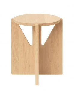 Table d'appoint bois de chêne Future, Ø 36 x haut. 42 cm -Entrée & couloir Soldes Table dappoint bois de chene Future 4