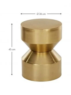 Westwing Collection Table d'appoint dor&eacute;e Juliana, Ø 36 x haut. 45 cm -Entrée & couloir Soldes Table dappoint doree Juliana 2