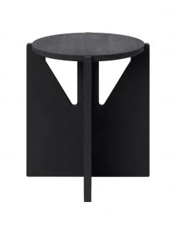 Table d'appoint noire bois de chêne Future, Ø 36 x haut. 42 cm 9 Table d'appoint noire bois de chêne Future, Ø 36 x haut. 42 cm -Entrée & couloir Soldes Table dappoint noire bois de chene Future 3