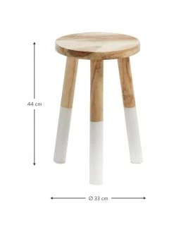 Tabouret Scandi en bois Brocsy, larg. 30 x haut. 44 cm -Entrée & couloir Soldes Tabouret Scandi en bois Brocsy 2