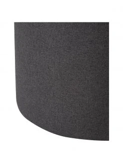 Westwing Collection Tabouret avec coffre gris foncé Alida, Ø 50 x haut. 42 cm -Entrée & couloir Soldes Tabouret avec coffre gris fonce Alida 5