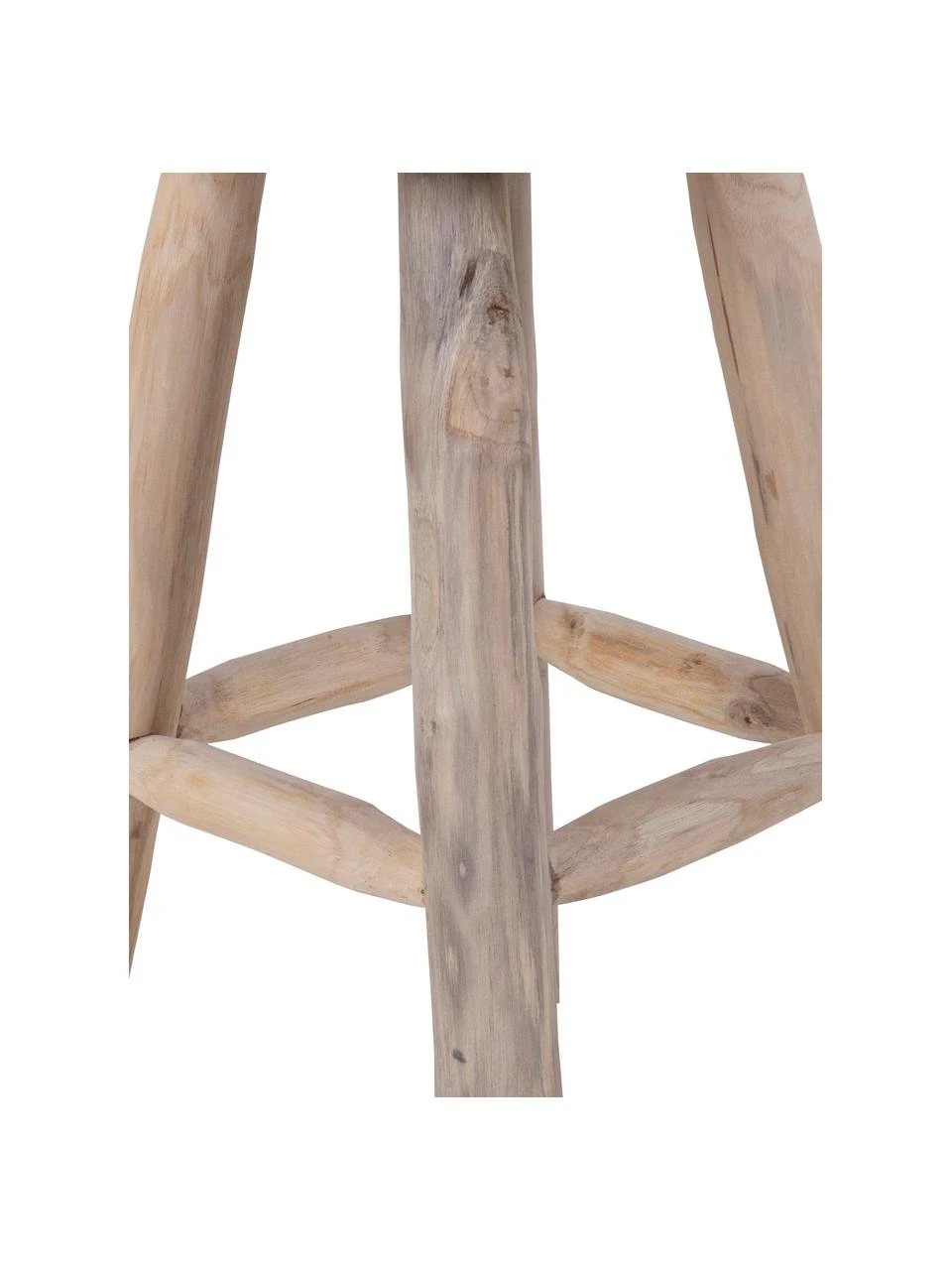 Tabouret bois de teck Badia, Ø 30 x haut. 45 cm 5 Tabouret bois de teck Badia, Ø 30 x haut. 45 cm – Image 5