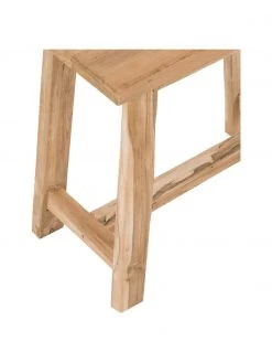 Tabouret bois de teck Lawas, larg. 50 x haut. 46 cm -Entrée & couloir Soldes Tabouret bois de teck Lawas 5