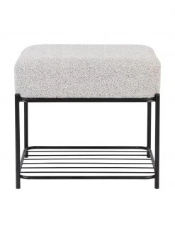 Tabouret bouclé avec rangement Milou, larg. 50 x haut. 45 cm 9 Tabouret bouclé avec rangement Milou, larg. 50 x haut. 45 cm -Entrée & couloir Soldes Tabouret boucle avec rangement Milou 3