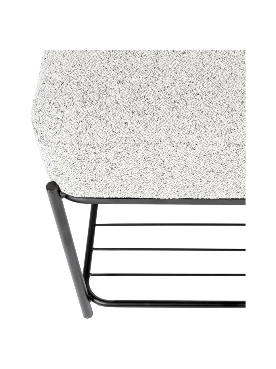 Tabouret bouclé avec rangement Milou, larg. 50 x haut. 45 cm 5 Tabouret bouclé avec rangement Milou, larg. 50 x haut. 45 cm – Image 5