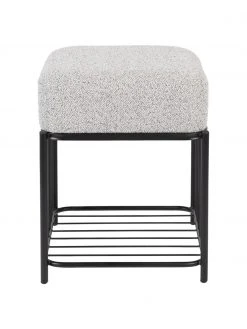 Tabouret bouclé avec rangement Milou, larg. 35 x haut. 45 cm -Entrée & couloir Soldes Tabouret boucle avec rangement Milou 9