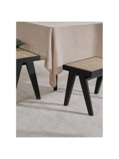 Westwing Collection Tabouret cannage Sissi, larg. 52 x haut. 42 cm -Entrée & couloir Soldes Tabouret cannage Sissi 2