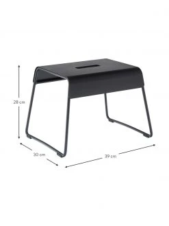 Zone Tabouret en métal Aguina, larg. 39 x haut. 28 cm -Entrée & couloir Soldes Tabouret en metal Aguina 2