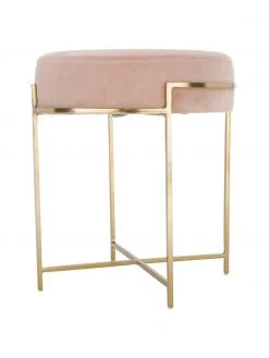 Westwing Collection Tabouret en velours avec structure en métal Madeleine, Ø 40 x haut. 50 cm 11 Westwing Collection Tabouret en velours avec structure en métal Madeleine, Ø 40 x haut. 50 cm -Entrée & couloir Soldes Tabouret en velours avec structure en metal Madeleine 5