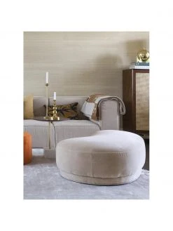 Tabouret en velours beige Coconino, larg. 160 x haut. 36 cm 9 Tabouret en velours beige Coconino, larg. 160 x haut. 36 cm -Entrée & couloir Soldes Tabouret en velours beige Coconino 4