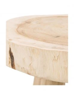 Tabouret rond bois de mungur Beachside, Ø 40 cm x haut. 50 cm -Entrée & couloir Soldes Tabouret rond bois de mungur Beachside 5