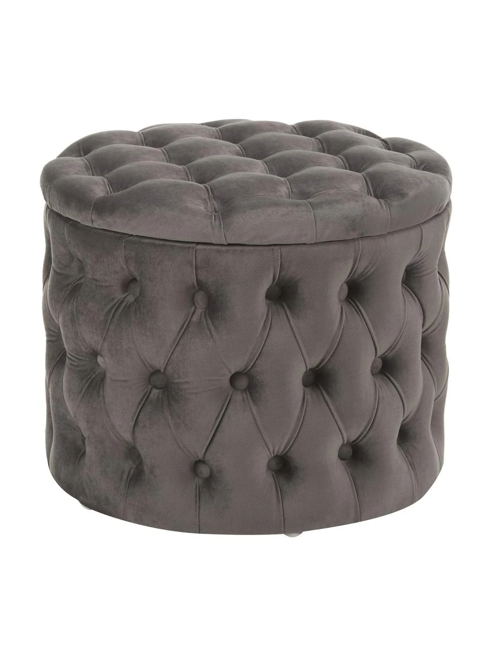 Westwing Collection Tabouret rond velours gris foncé avec rangement Chiara, Ø 50 x haut. 42 cmSeulement 1 produit disponible 1 Westwing Collection Tabouret rond velours gris foncé avec rangement Chiara, Ø 50 x haut. 42 cmSeulement 1 produit disponible