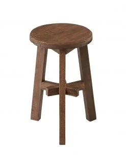 Westwing Collection Tabouret teck Dingklik, Ø 35 x haut. 50 cm -Entrée & couloir Soldes Tabouret teck Dingklik 3