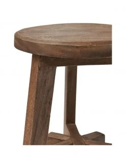 Westwing Collection Tabouret teck Dingklik, Ø 35 x haut. 50 cm -Entrée & couloir Soldes Tabouret teck Dingklik 4