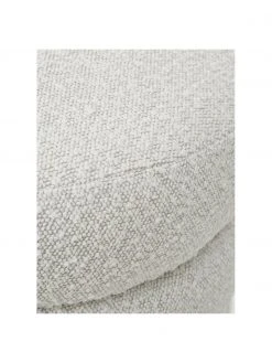 Westwing Collection Tabouret tissu bouclé blanc crème Alto, Ø 42 x haut. 47 cm -Entrée & couloir Soldes Tabouret tissu boucle blanc creme Alto 3