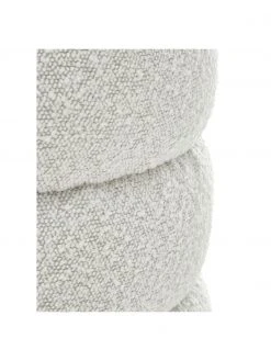 Westwing Collection Tabouret tissu bouclé blanc crème Alto, Ø 42 x haut. 47 cm -Entrée & couloir Soldes Tabouret tissu boucle blanc creme Alto 4
