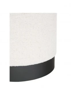 Westwing Collection Tabouret tissu bouclé blanc crème Orchid, Ø 38 x haut. 38 cm -Entrée & couloir Soldes Tabouret tissu boucle blanc creme Orchid 5