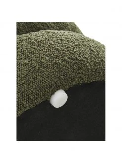 Westwing Collection Tabouret tissu bouclé vert Alto, Ø 42 x haut. 47 cm -Entrée & couloir Soldes Tabouret tissu boucle vert Alto 5