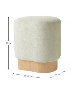 Westwing Collection Tabouret tissu bouclé vert matcha Yves, larg. 43 x haut. 47 cm 9 Westwing Collection Tabouret tissu bouclé vert matcha Yves, larg. 43 x haut. 47 cm -Entrée & couloir Soldes Tabouret tissu boucle vert matcha Yves 3