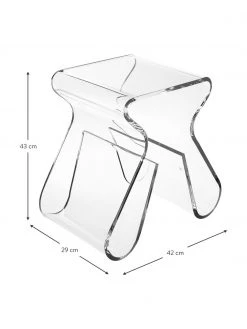 Umbra Tabouret transparent Loop, larg. 42 x haut. 43 cm -Entrée & couloir Soldes Tabouret transparent Loop 3