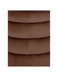 Westwing Collection Tabouret velours brun Alto, Ø 42 x haut. 47 cm -Entrée & couloir Soldes Tabouret velours brun Alto 4