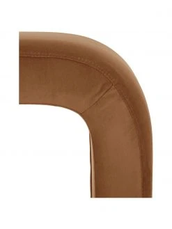 Westwing Collection Tabouret velours brun Penelope, larg. 61 x haut. 46 cm -Entrée & couloir Soldes Tabouret velours brun Penelope 5