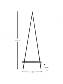 Nordal Tringle à vêtements avec tringle and étagère Ravi, larg. 64 x haut. 180 cm -Entrée & couloir Soldes Tringle a vetements avec tringle and etagere Ravi 2