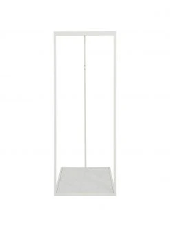 Westwing Collection Tringle blanche &agrave; v&ecirc;tements aspect marbr&eacute; Pacey, larg. 120 x haut. 152 cm -Entrée & couloir Soldes Tringle blanche a vetements aspect marbre Pacey 5