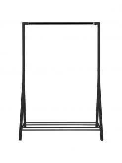 Tringle en métal noire Brent, larg. 117 x prof. 59 cm -Entrée & couloir Soldes Tringle en metal noire Brent 4