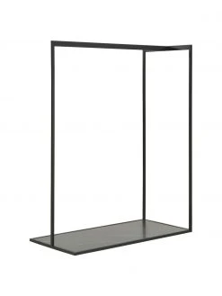 Entrée & couloir Soldes 23 Westwing Collection Tringle noire à vêtements aspect marbré Pacey, larg. 120 x haut. 152 cm