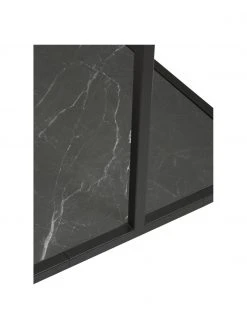 Westwing Collection Tringle noire &agrave; v&ecirc;tements aspect marbr&eacute; Pacey, larg. 120 x haut. 152 cm -Entrée & couloir Soldes Tringle noire a vetements aspect marbre Pacey 5